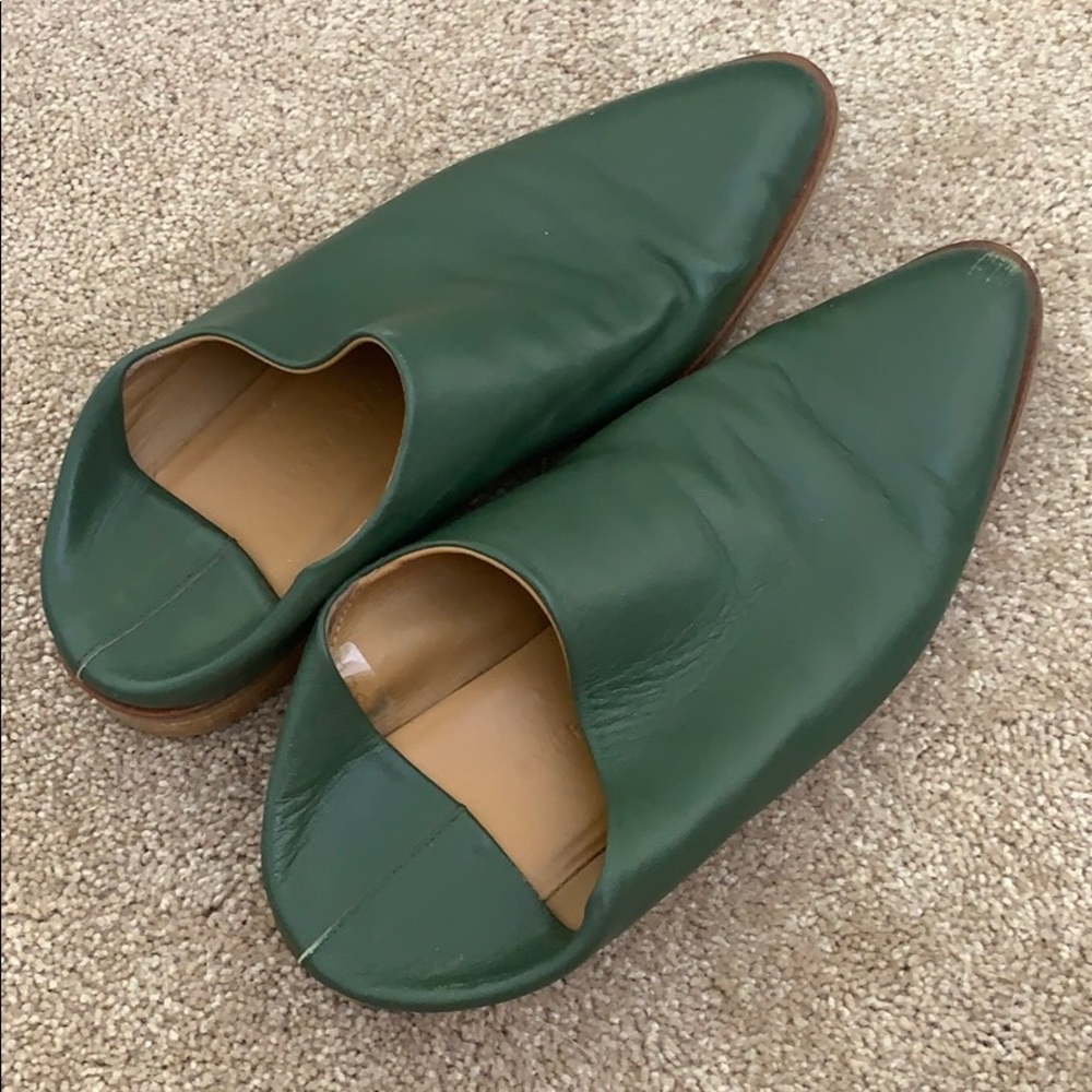 Green Everlane Slip Ons